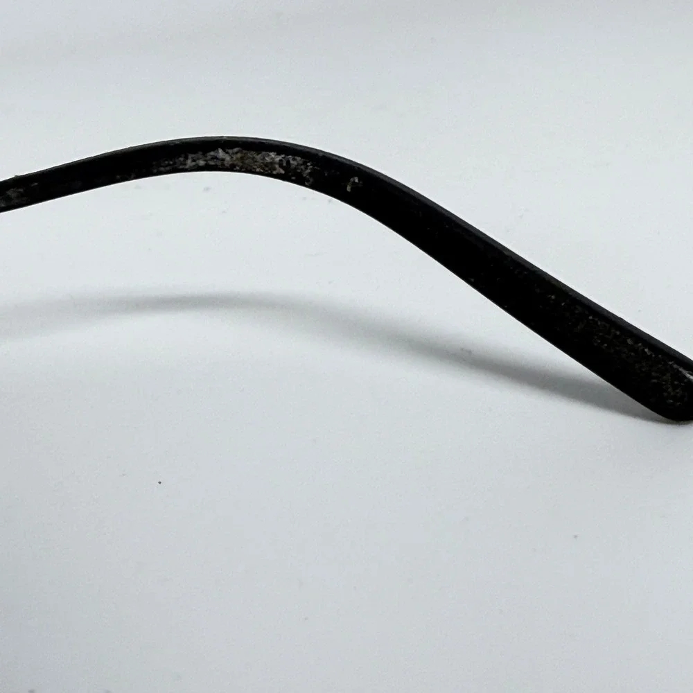 Prada VPR 67H Silver‎ Rhinestone Rectangle Eyeglasses 51-16-130 1BC-1O1 Metal